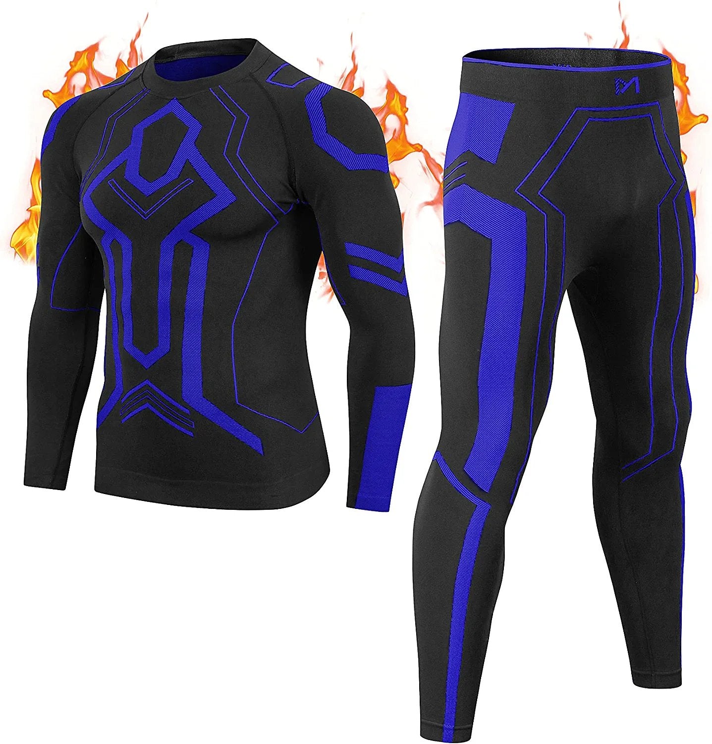 THERMAL FULL SETS UNDERWEAR BASE LAYER COMPLETE SUIT LONG JHONS SLEEVES  TOPS