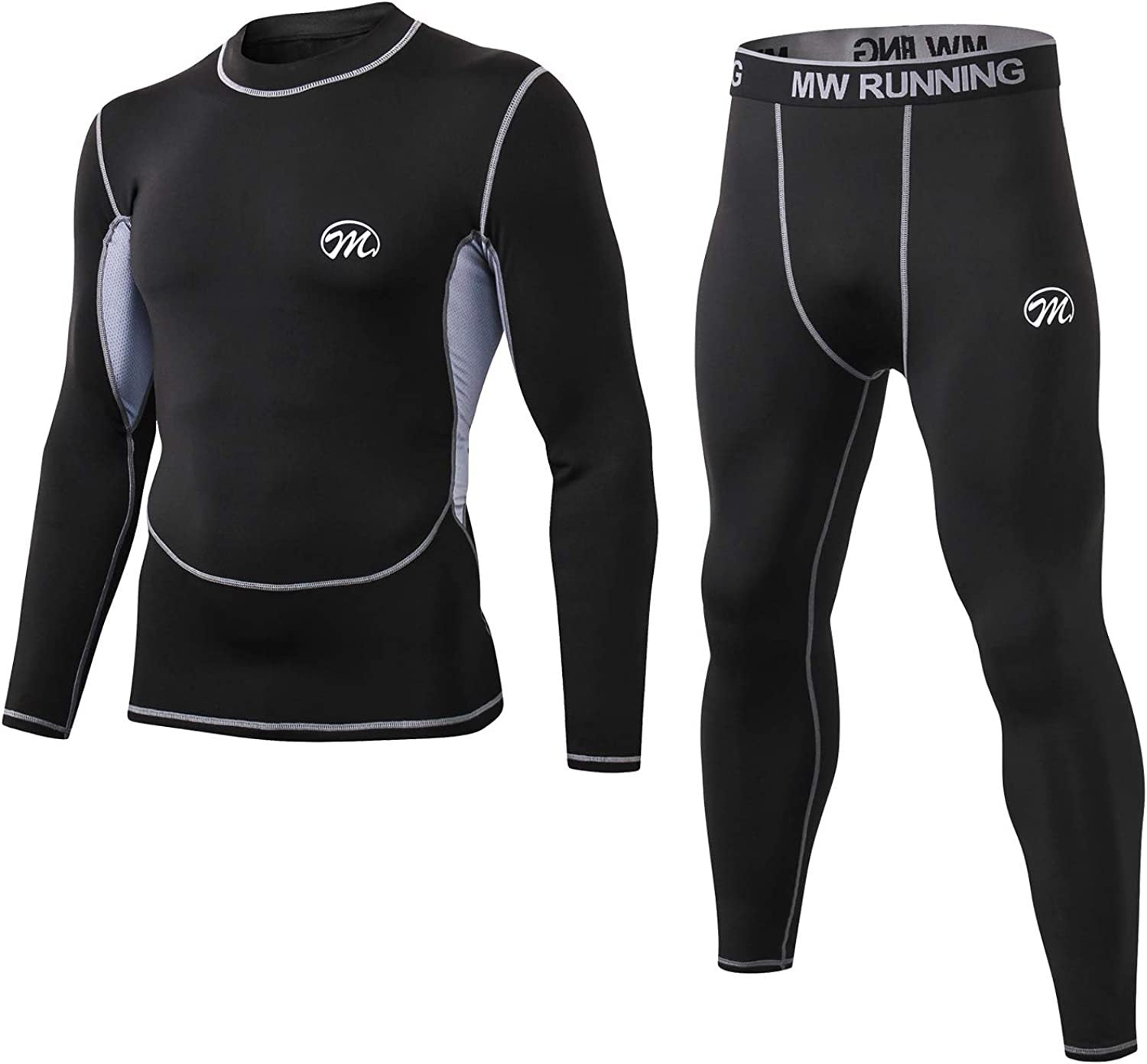 Men's Thermal Underwear Set Functional Athletic Base Layer for