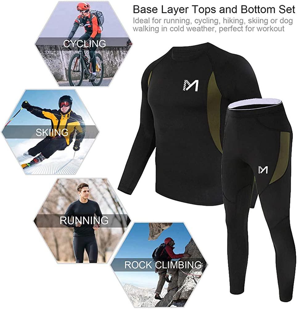 Thermal Underwear For Men, Winter Gear Long Johns Base Layer Top And Bottom  Set For Skiing Running Gym Clothes Men, Athletic Suit, Tracksuit