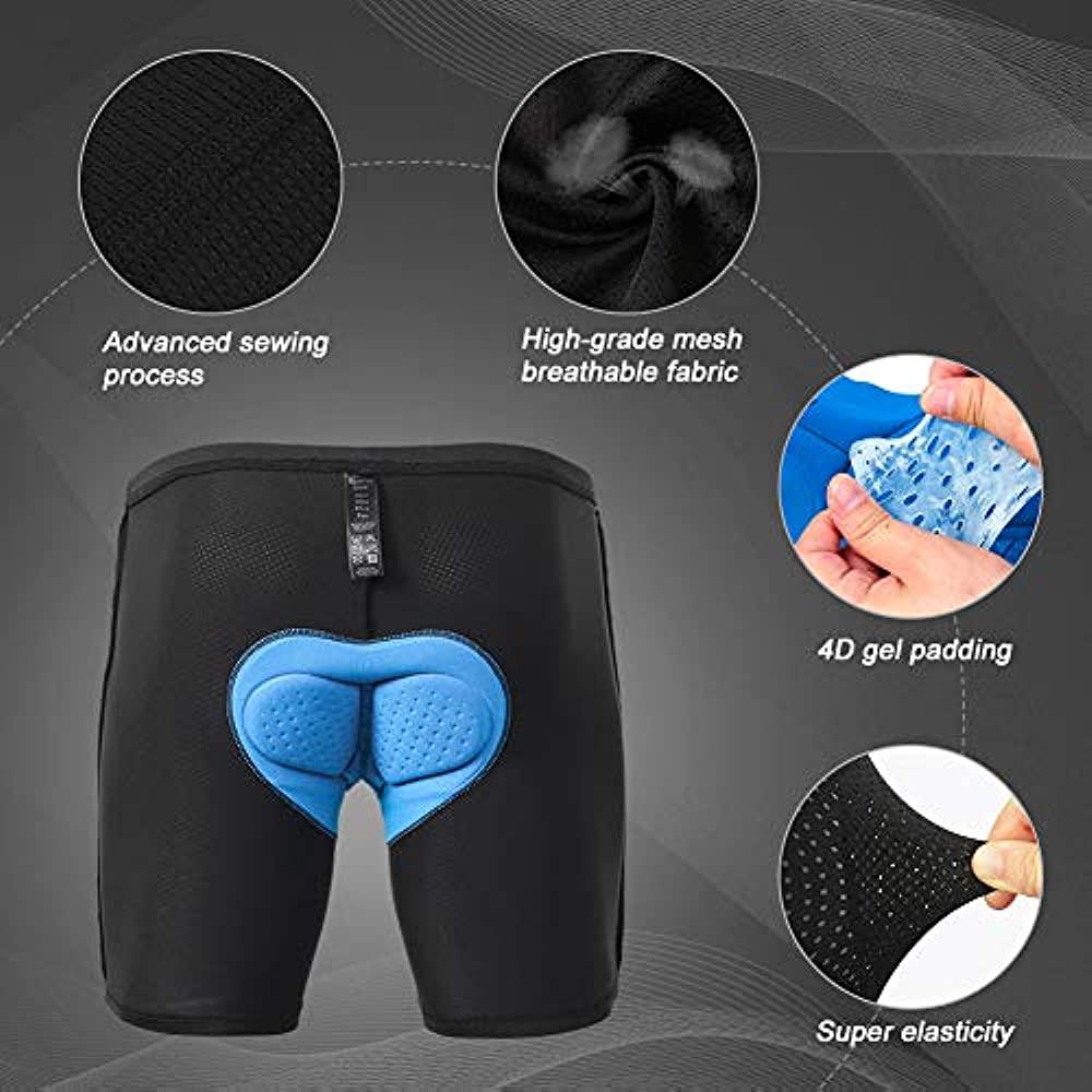 Men's Cycling Underwear, 3D Padded Bike Shorts, Quick Dry