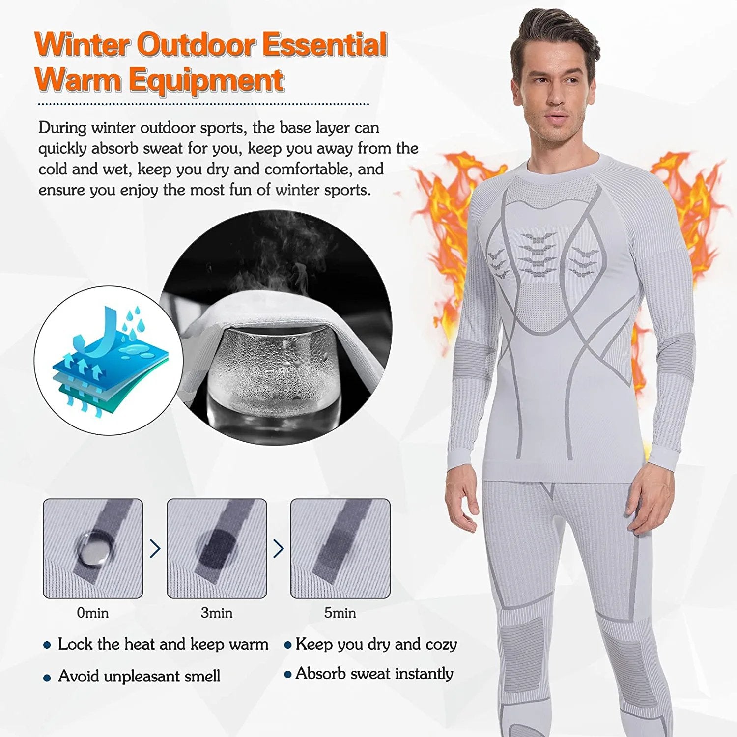 Men's winter store thermal underwear