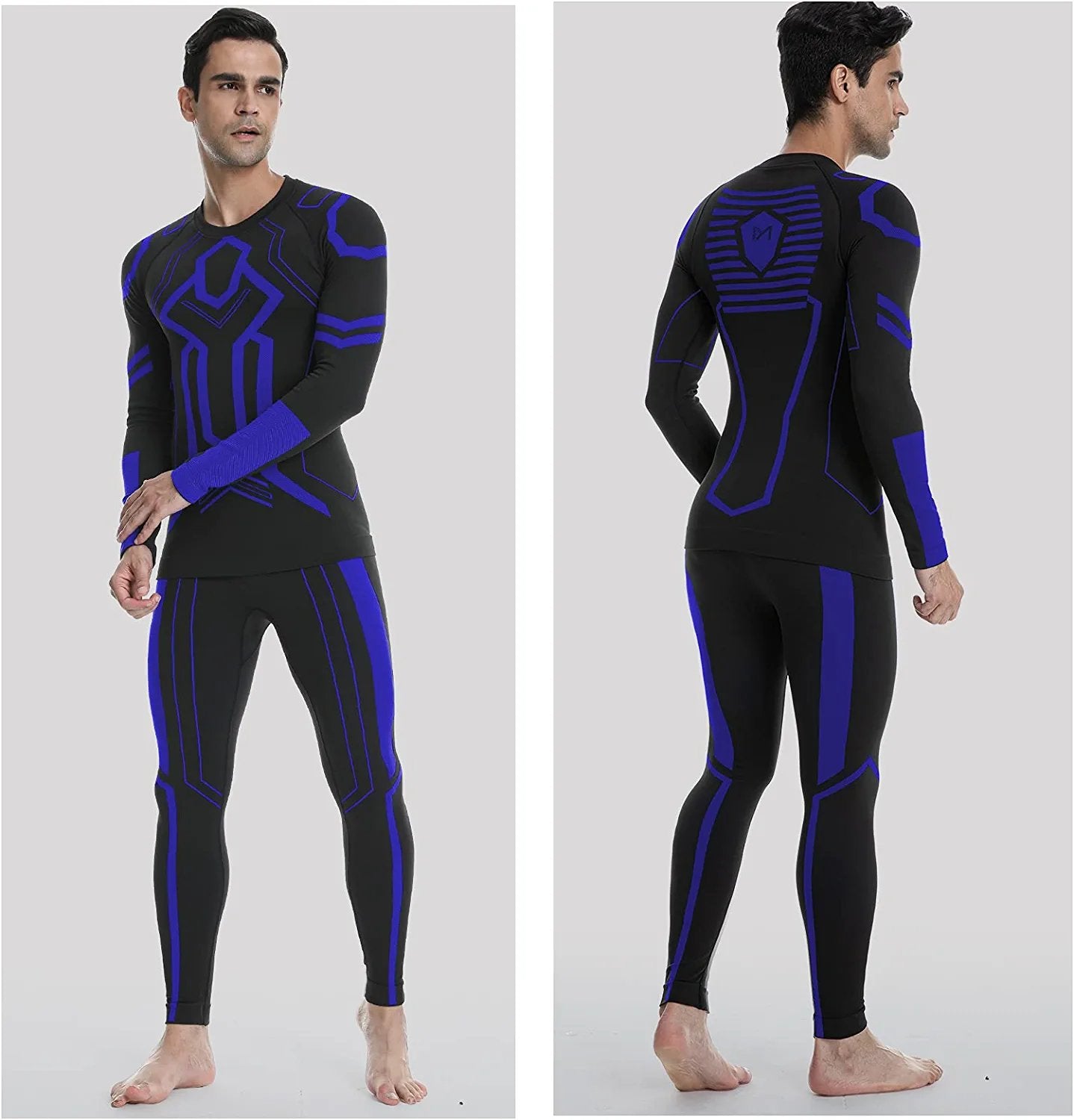 Ski Underwear Set Winter Thermal Compression Men Fitness Training Suit